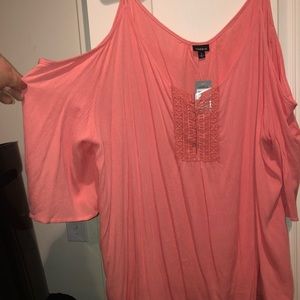 Torrid plus size 6 cold shoulder top